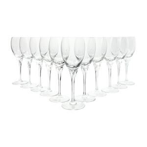 Gorham “Jolie” Set of 11 Crystal Etched Wine Glasses 7 1/2” 6oz